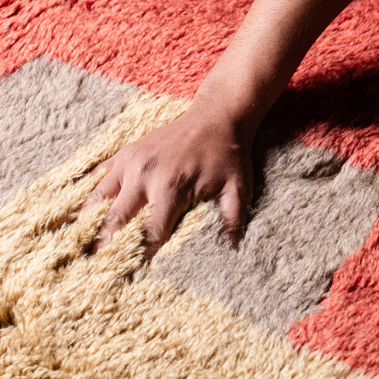 Messy Painting - Luxury Shag Moroccan Rug - Benisouk