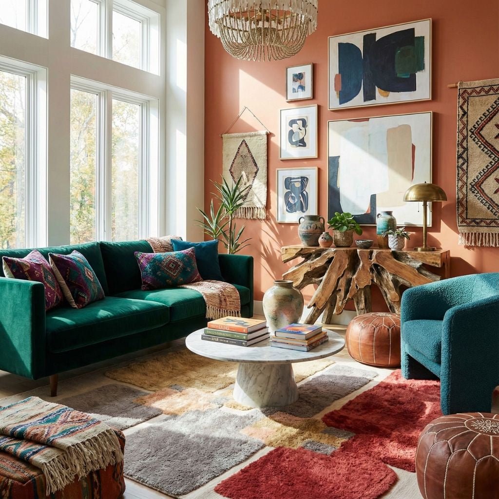 Messy Painting - Luxury Shag Moroccan Rug - Benisouk