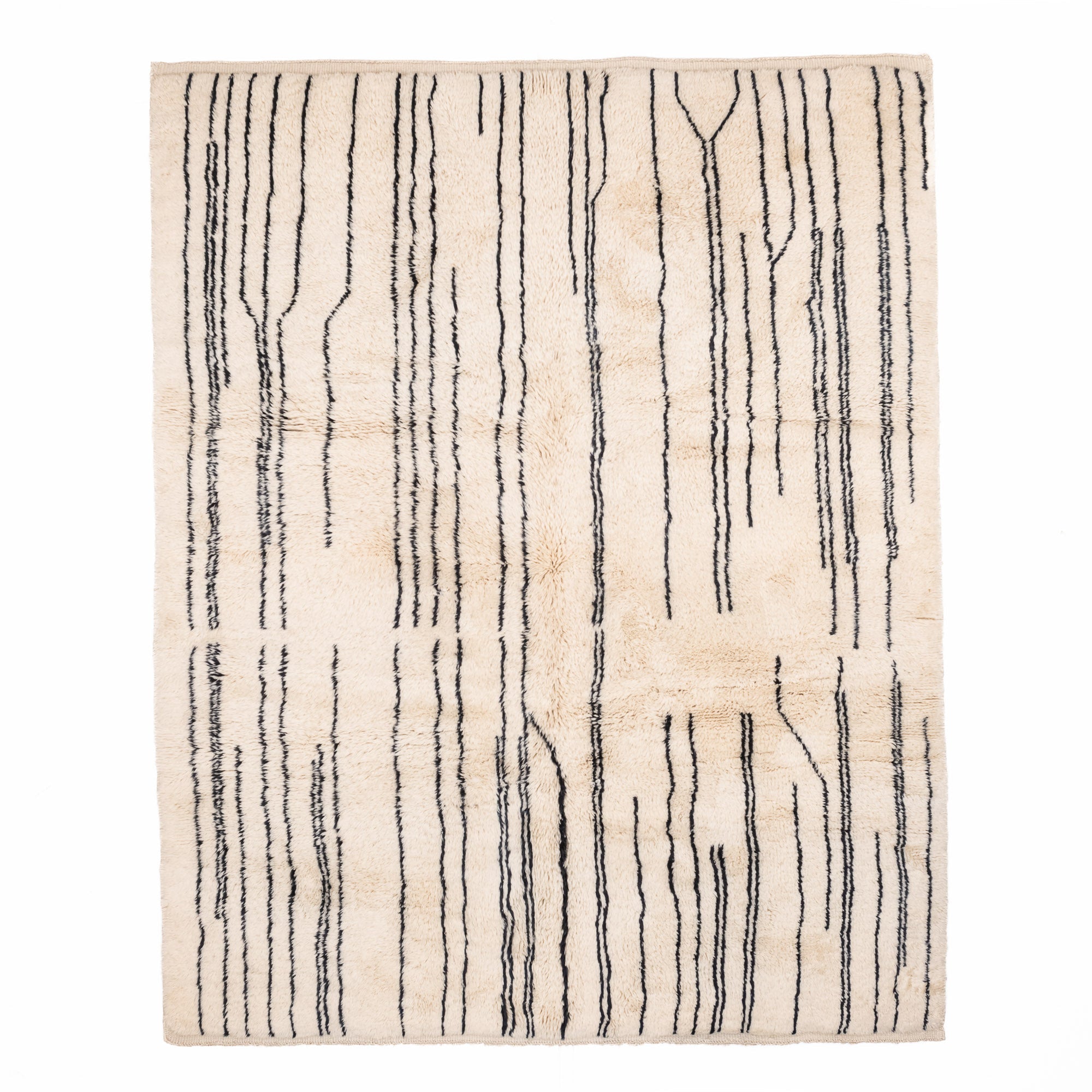 Metro Lines - Luxury Shag Moroccan Rug - Benisouk