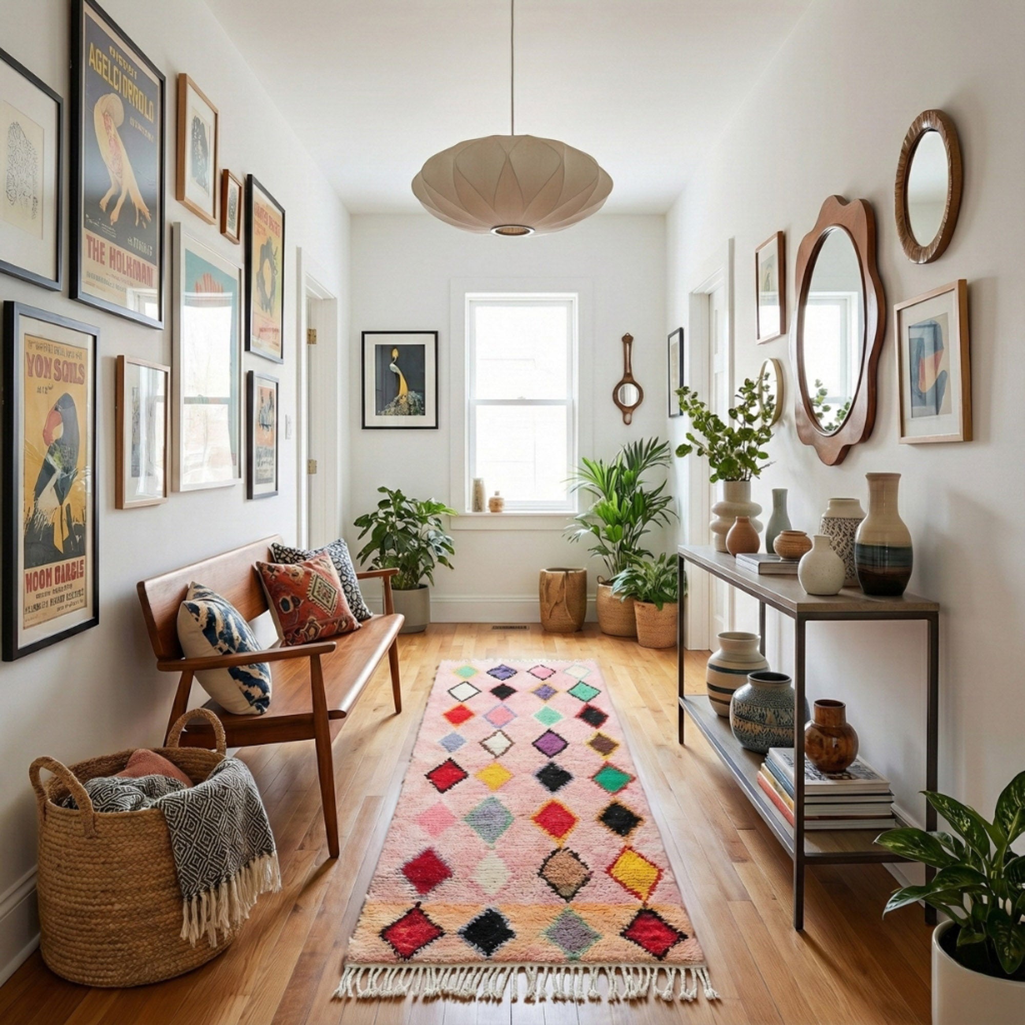 Mihad - Shag Moroccan runner rug - Benisouk