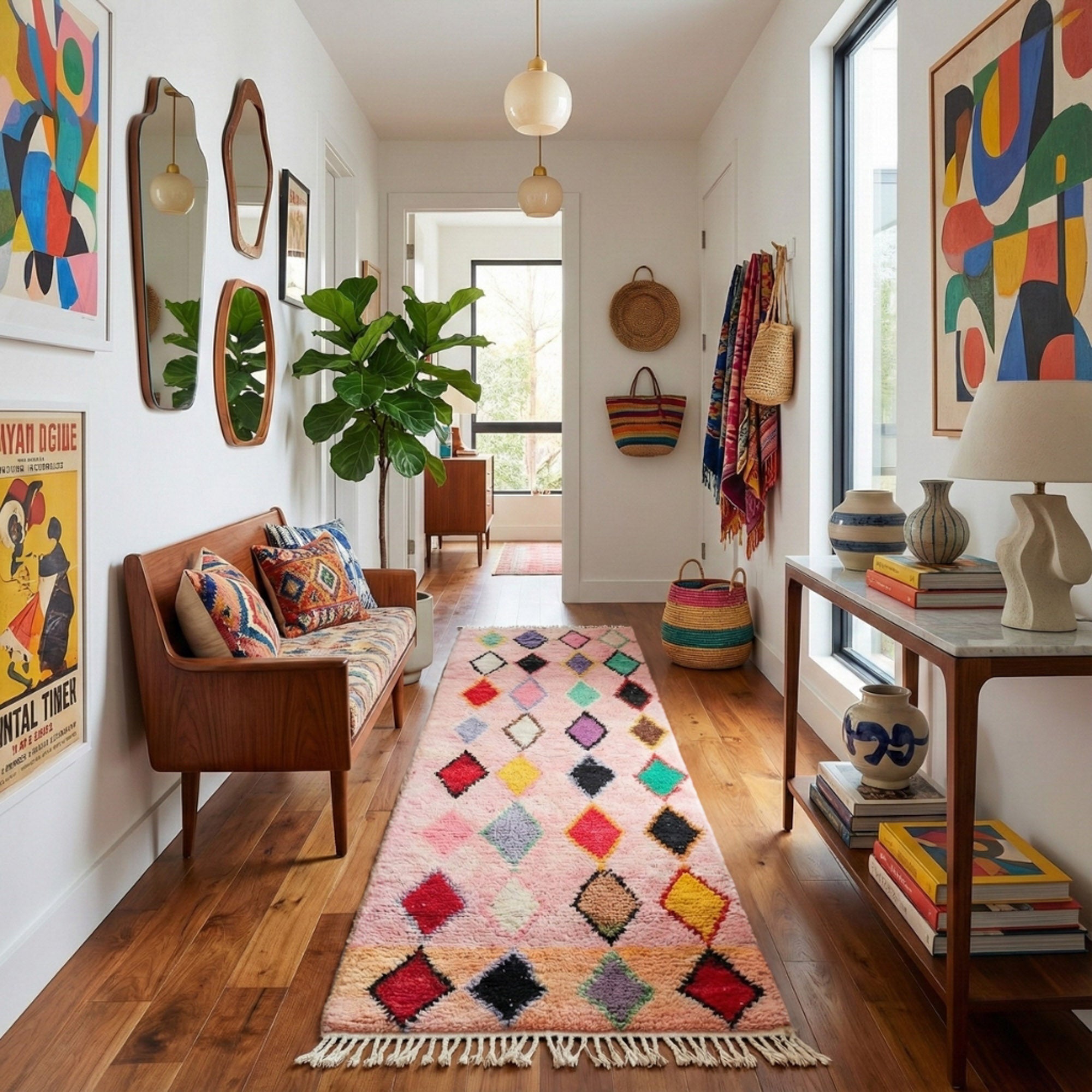 Mihad - Shag Moroccan runner rug - Benisouk