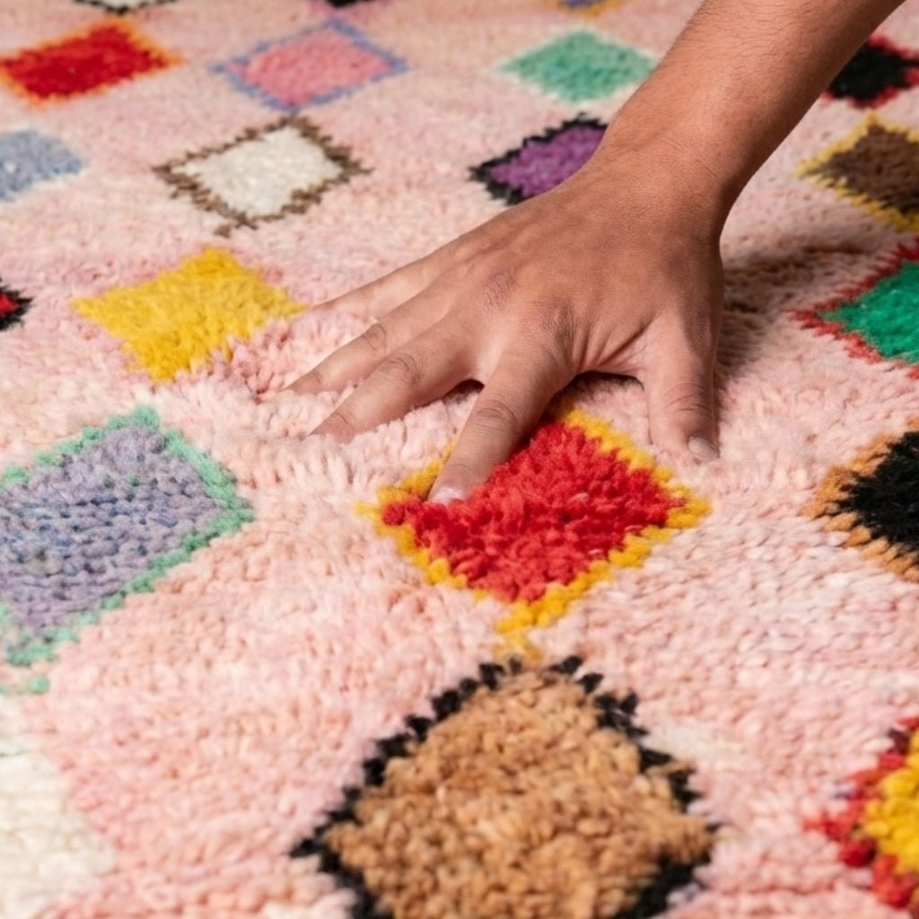 Mihad - Shag Moroccan runner rug - Benisouk