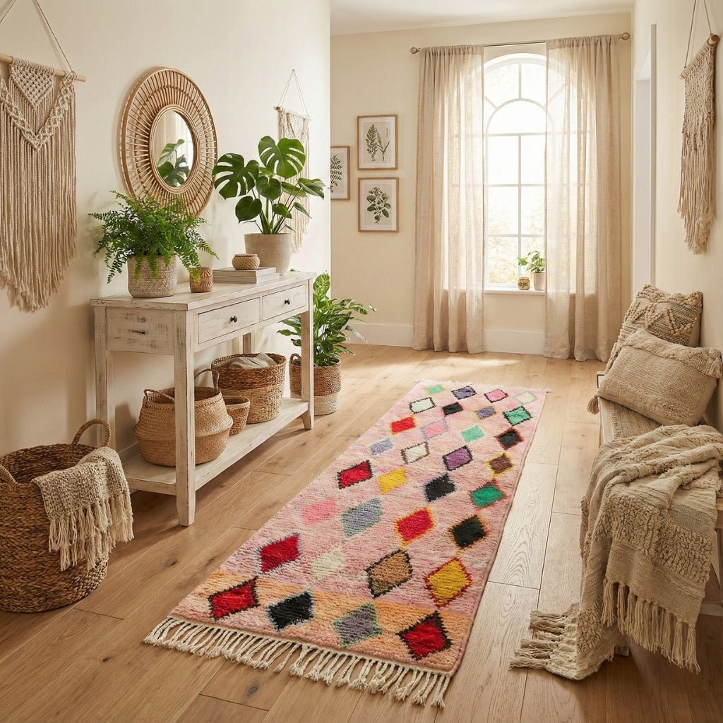 Mihad - Shag Moroccan runner rug - Benisouk