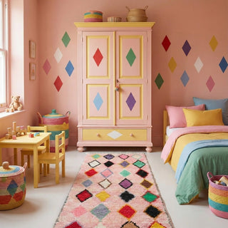 Mihad - Shag Moroccan runner rug - Benisouk