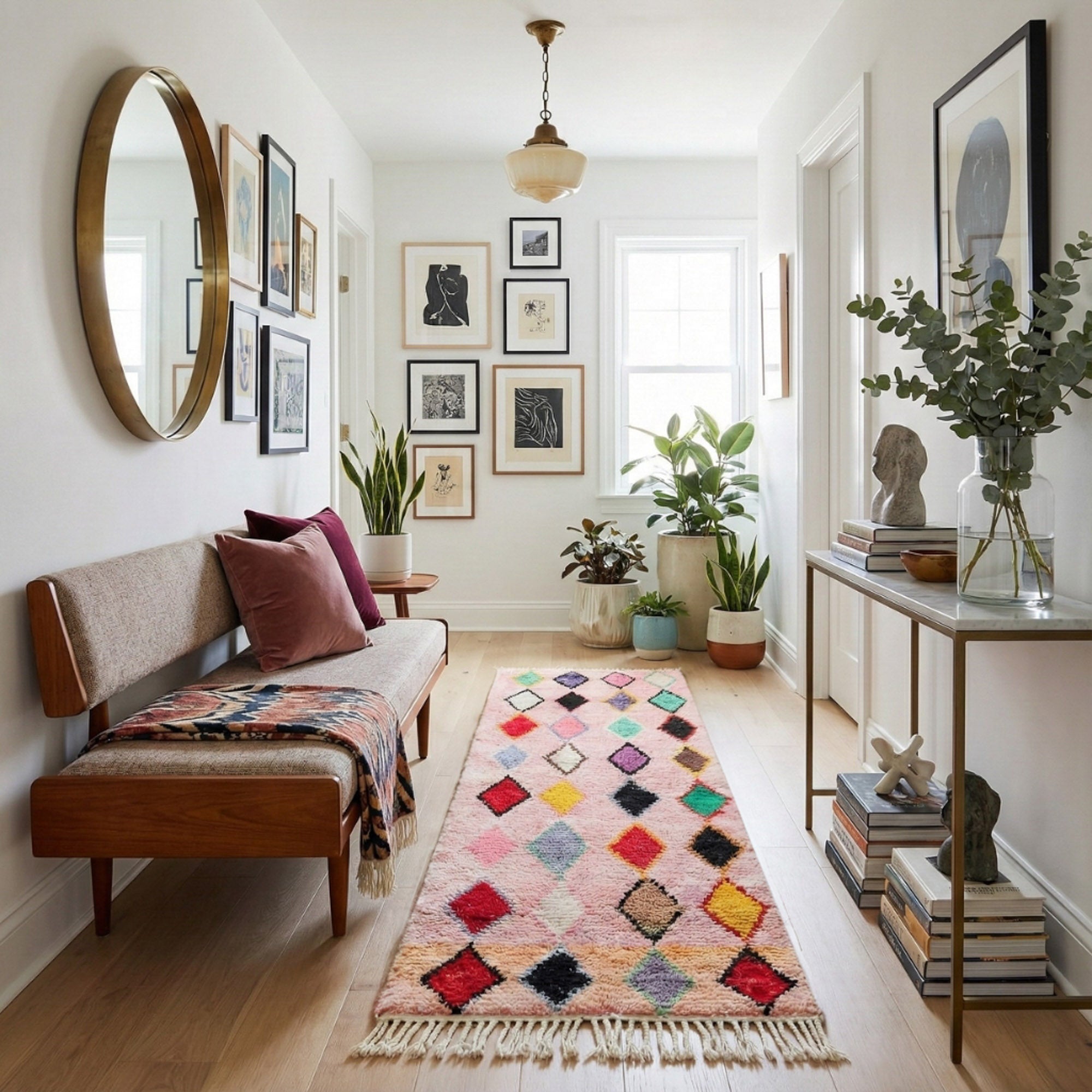 Mihad - Shag Moroccan runner rug - Benisouk