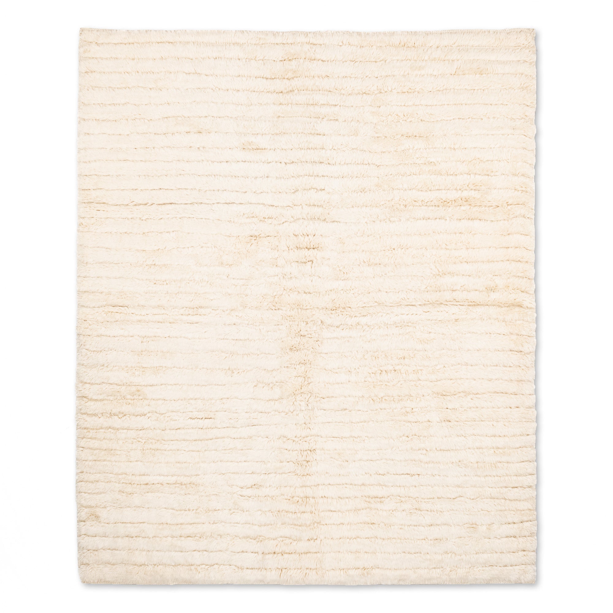Mist Lines - Luxury Shag Moroccan Rug - Benisouk