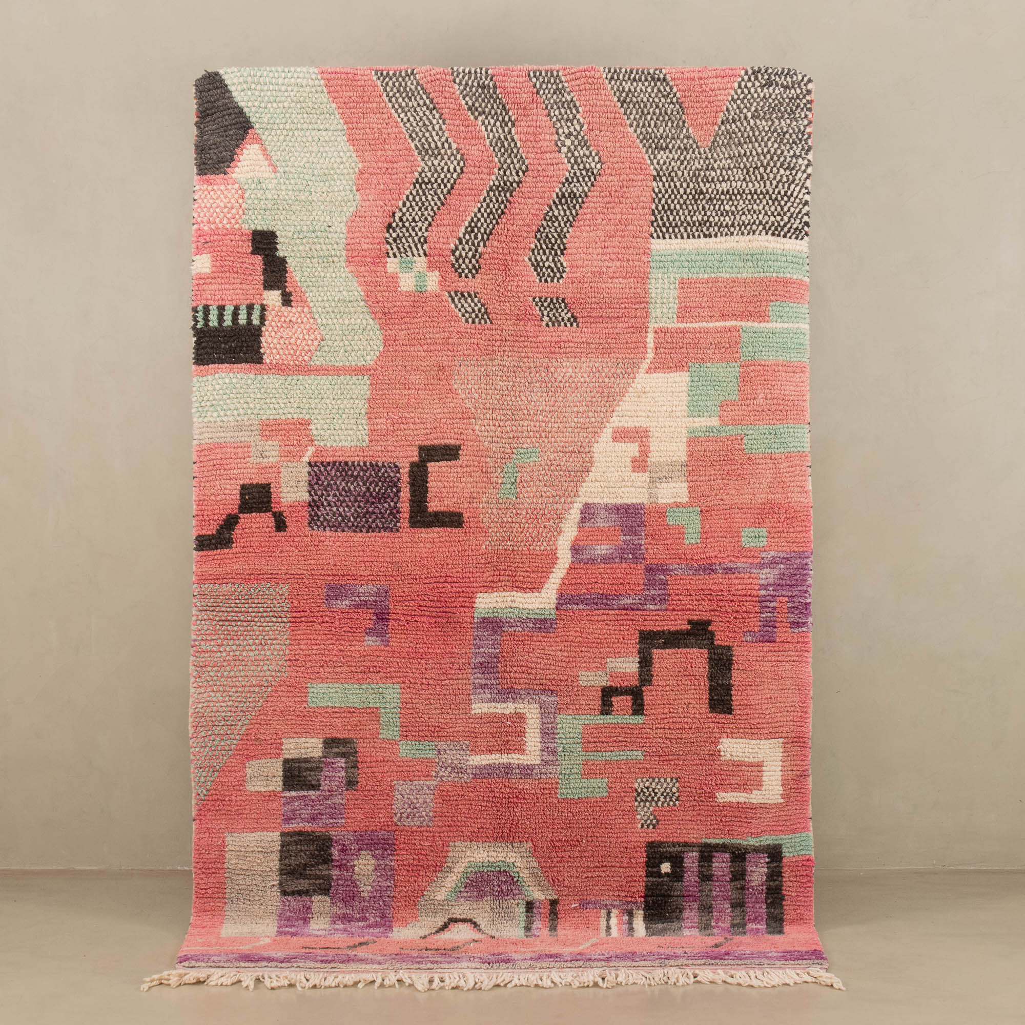 Mnahu - vintage boujad rug - Benisouk