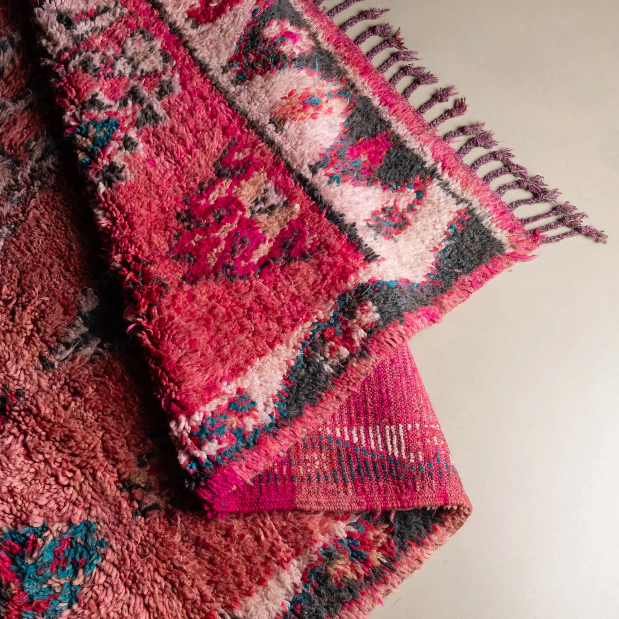 Mona - vintage boujad rug - Benisouk