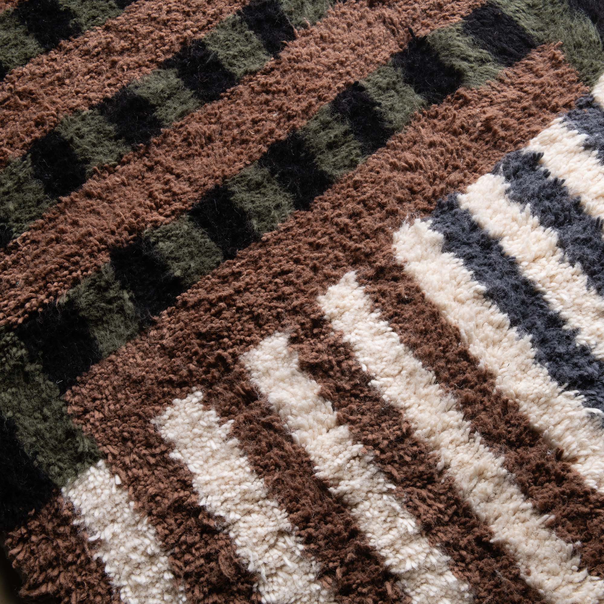 Motawazi - Shag Moroccan runner rug - Benisouk