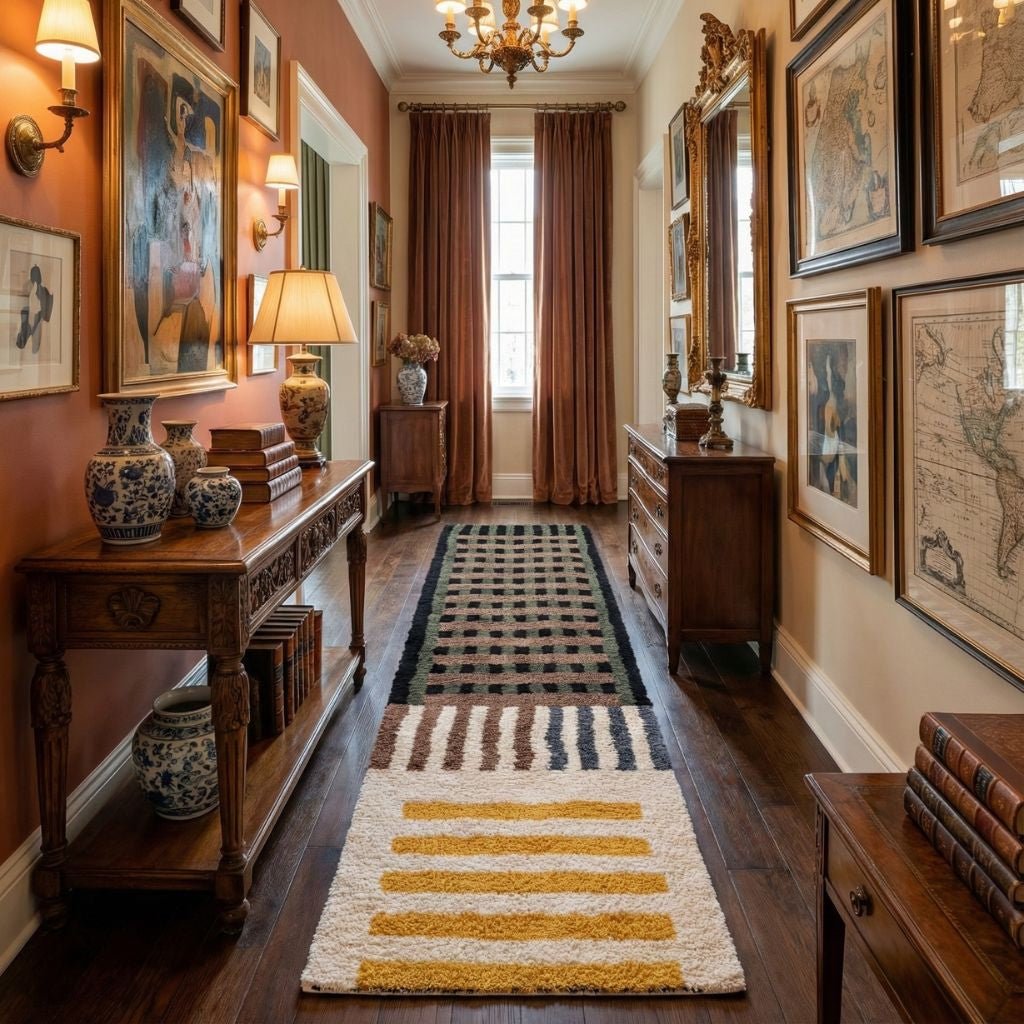 Motawazi - Shag Moroccan runner rug - Benisouk