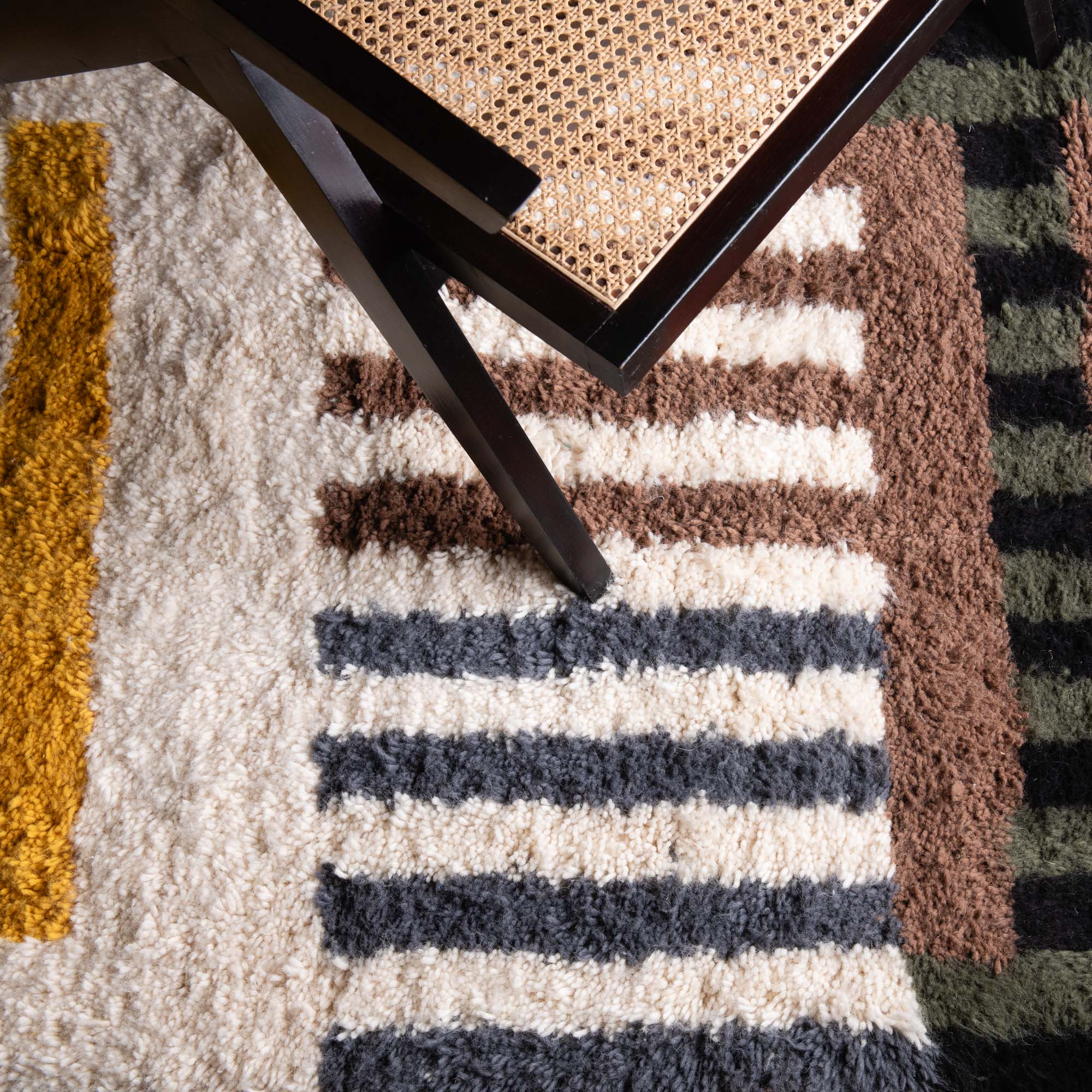 Motawazi - Shag Moroccan runner rug - Benisouk