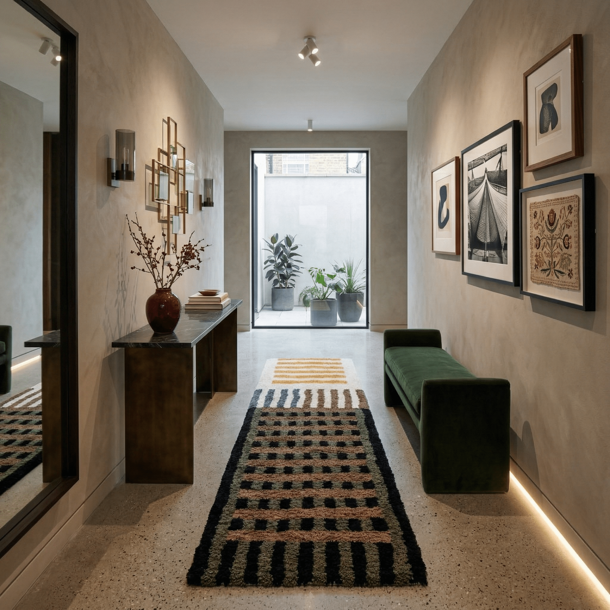 Motawazi - Shag Moroccan runner rug - Benisouk