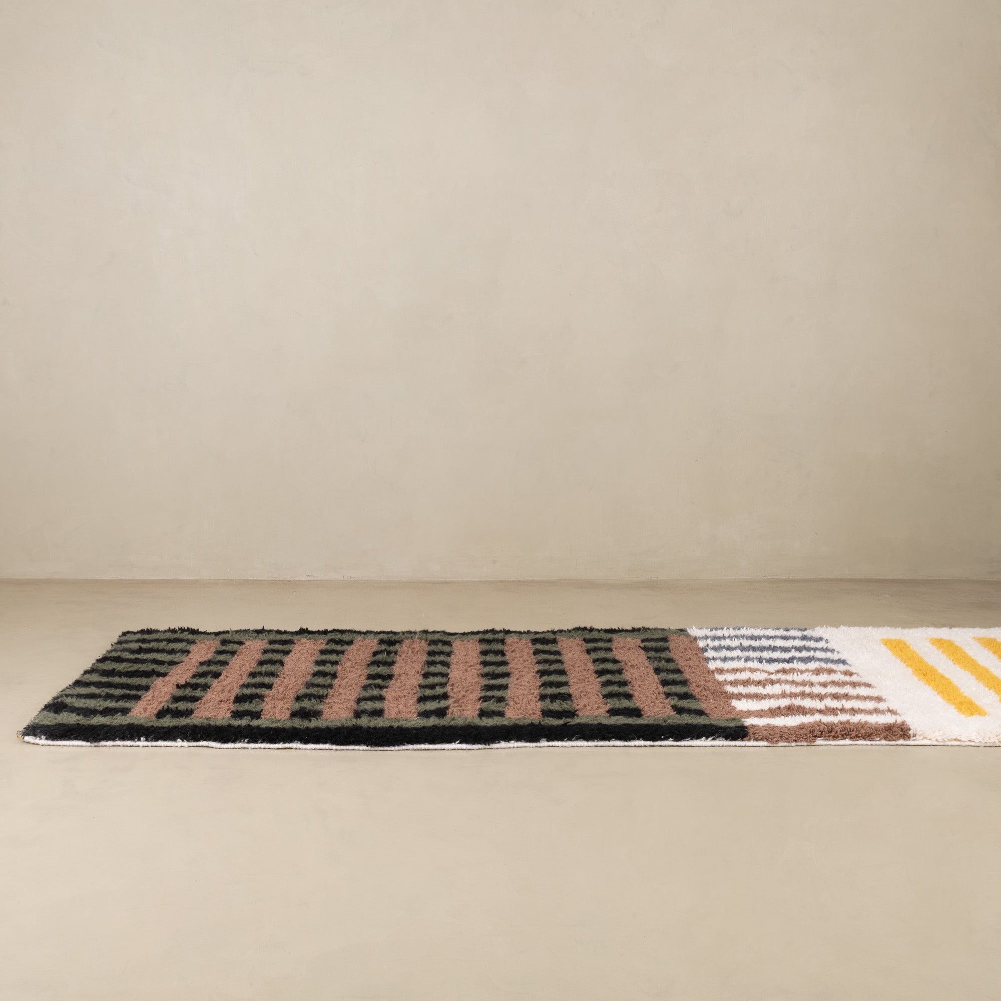 Motawazi - Shag Moroccan runner rug - Benisouk