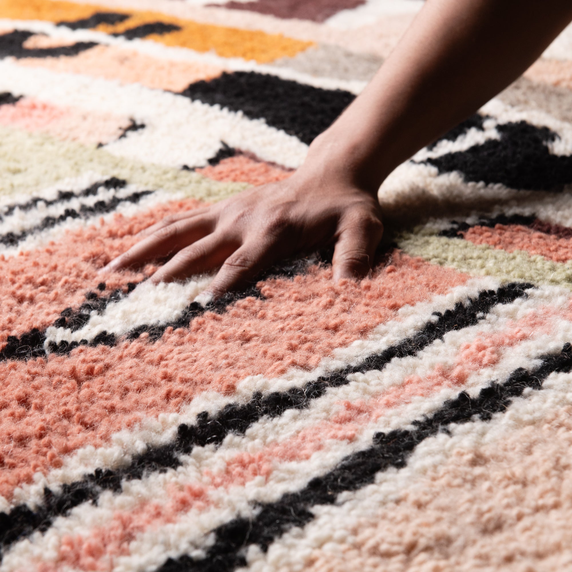 Mouna - Shag Moroccan rug - Benisouk