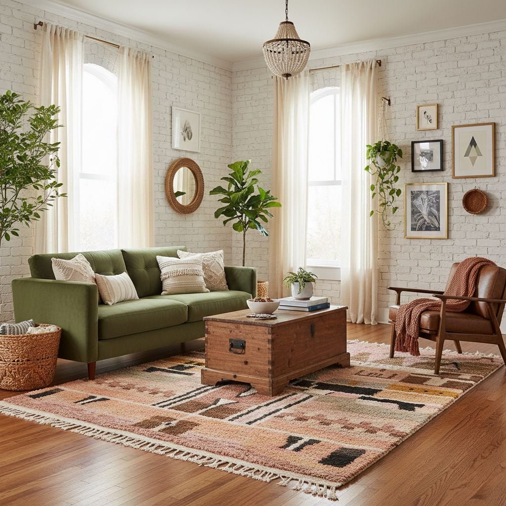 Mouna - Shag Moroccan rug - Benisouk