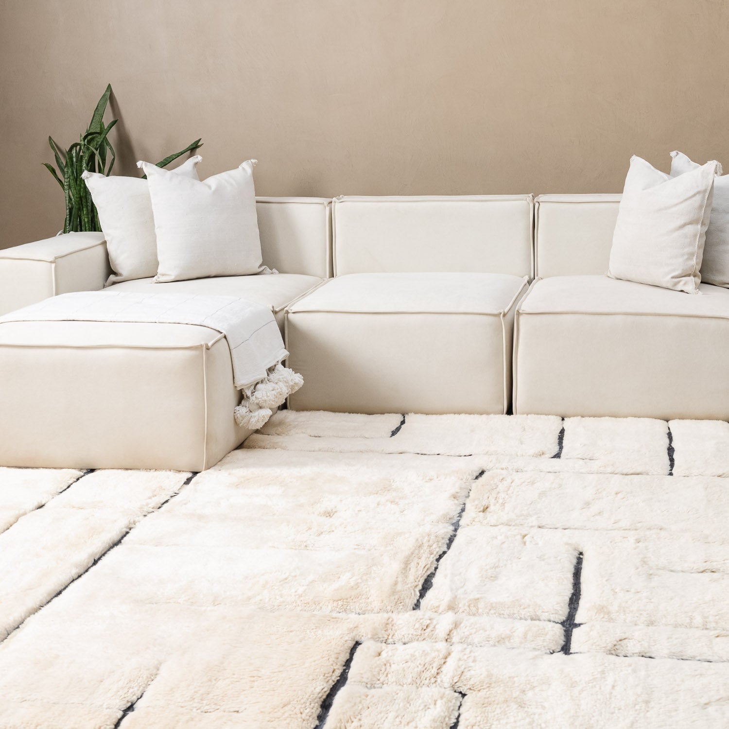 Mystery Path - Luxury Shag Moroccan Rug - Benisouk