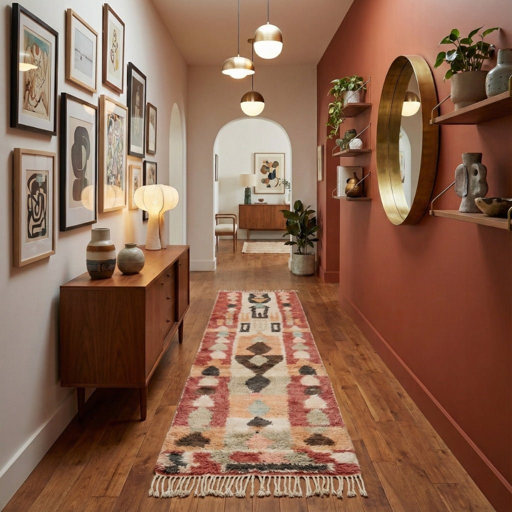 Nafass - Shag Moroccan runner rug - Benisouk