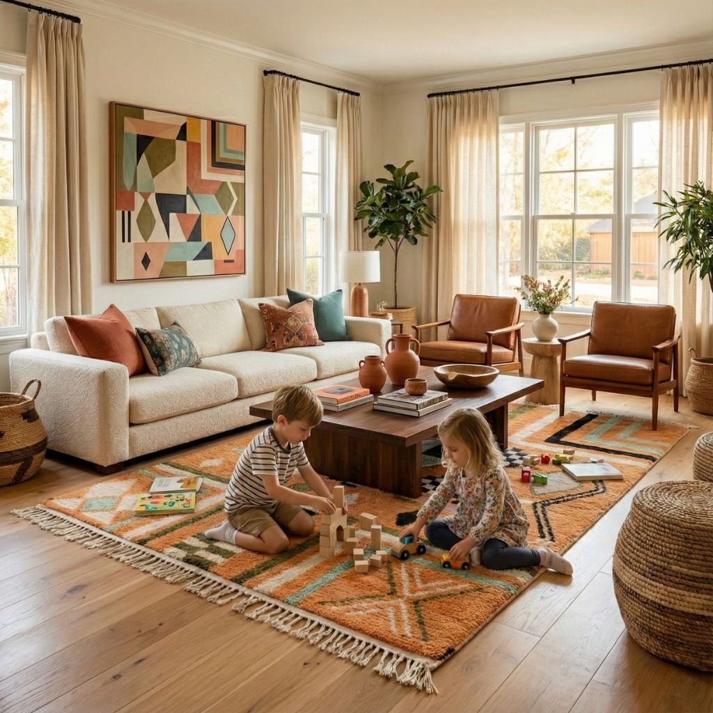 Nagham - Shag Moroccan rug - Benisouk