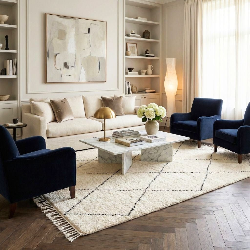 Najwa - Shag Moroccan rug - Benisouk