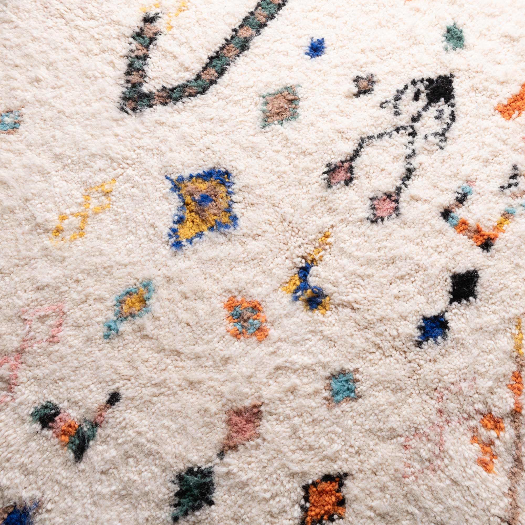 Nassij Round - Shag Moroccan rug - Benisouk