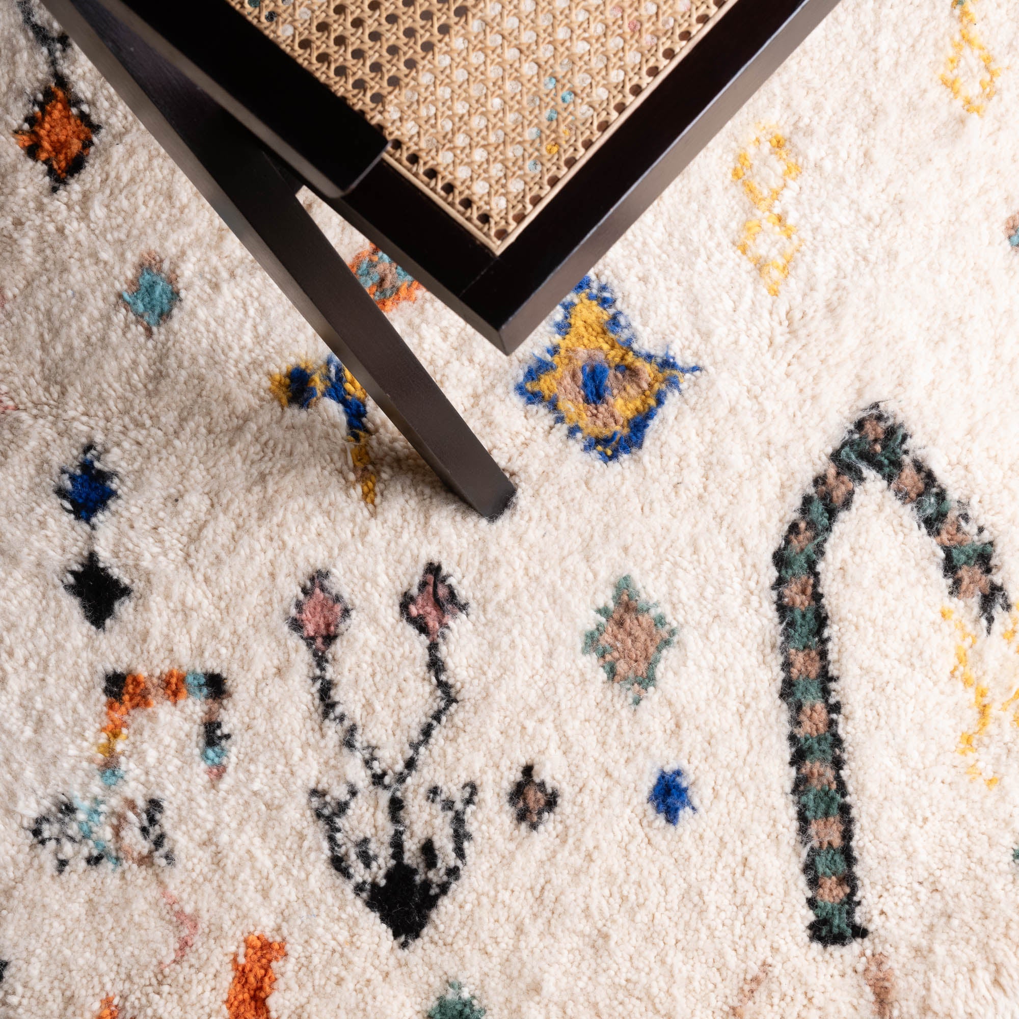 Nassij Round - Shag Moroccan rug - Benisouk