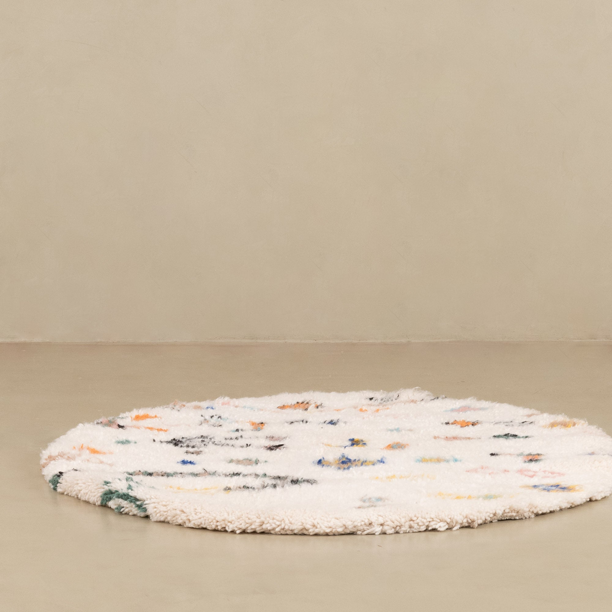 Nassij Round - Shag Moroccan rug - Benisouk