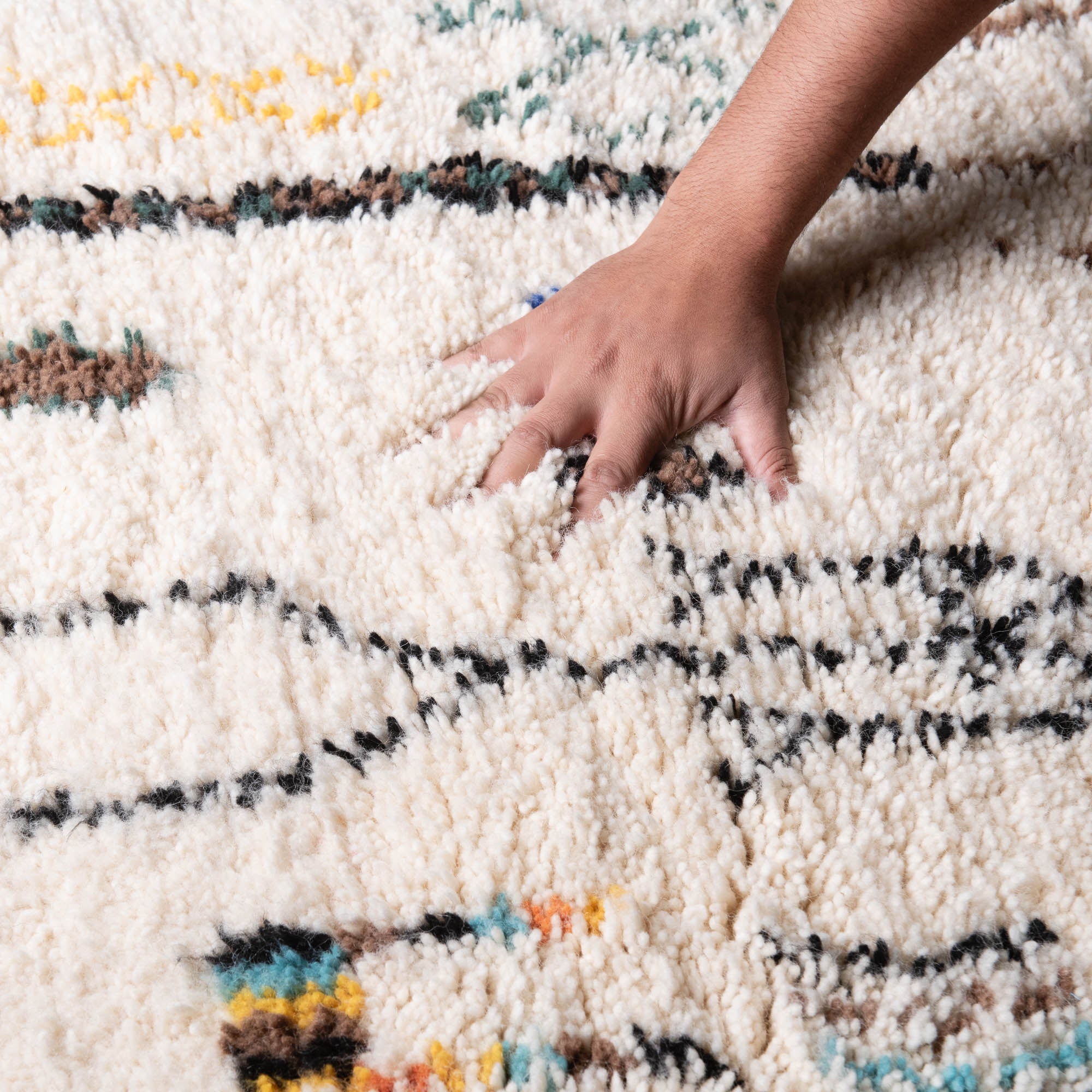 Nassij - Shag Moroccan runner rug - Benisouk