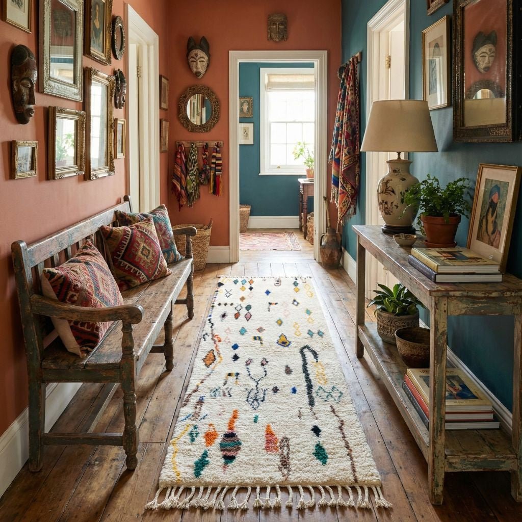 Nassij - Shag Moroccan runner rug - Benisouk