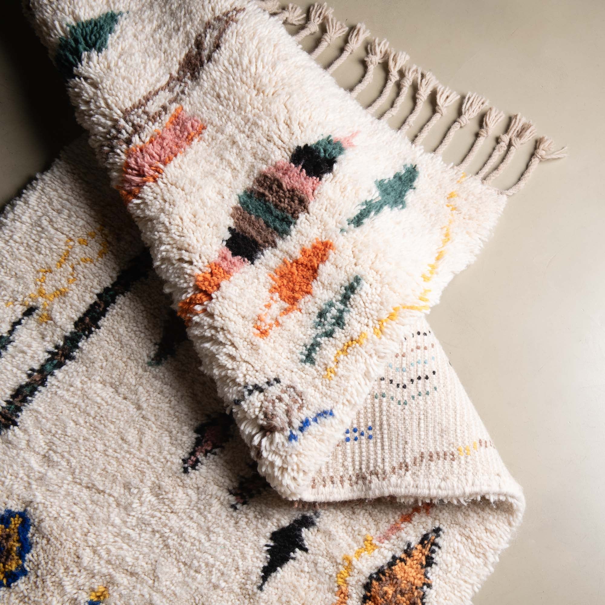 Nassij - Shag Moroccan runner rug - Benisouk