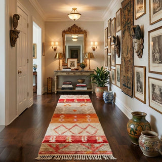 Nassim - Shag Moroccan runner rug - Benisouk