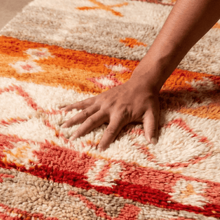 Nassim - Shag Moroccan runner rug - Benisouk