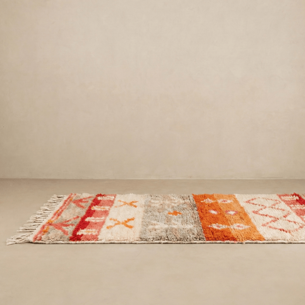 Nassim - Shag Moroccan runner rug - Benisouk