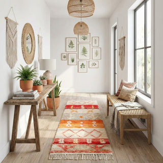 Nassim - Shag Moroccan runner rug - Benisouk