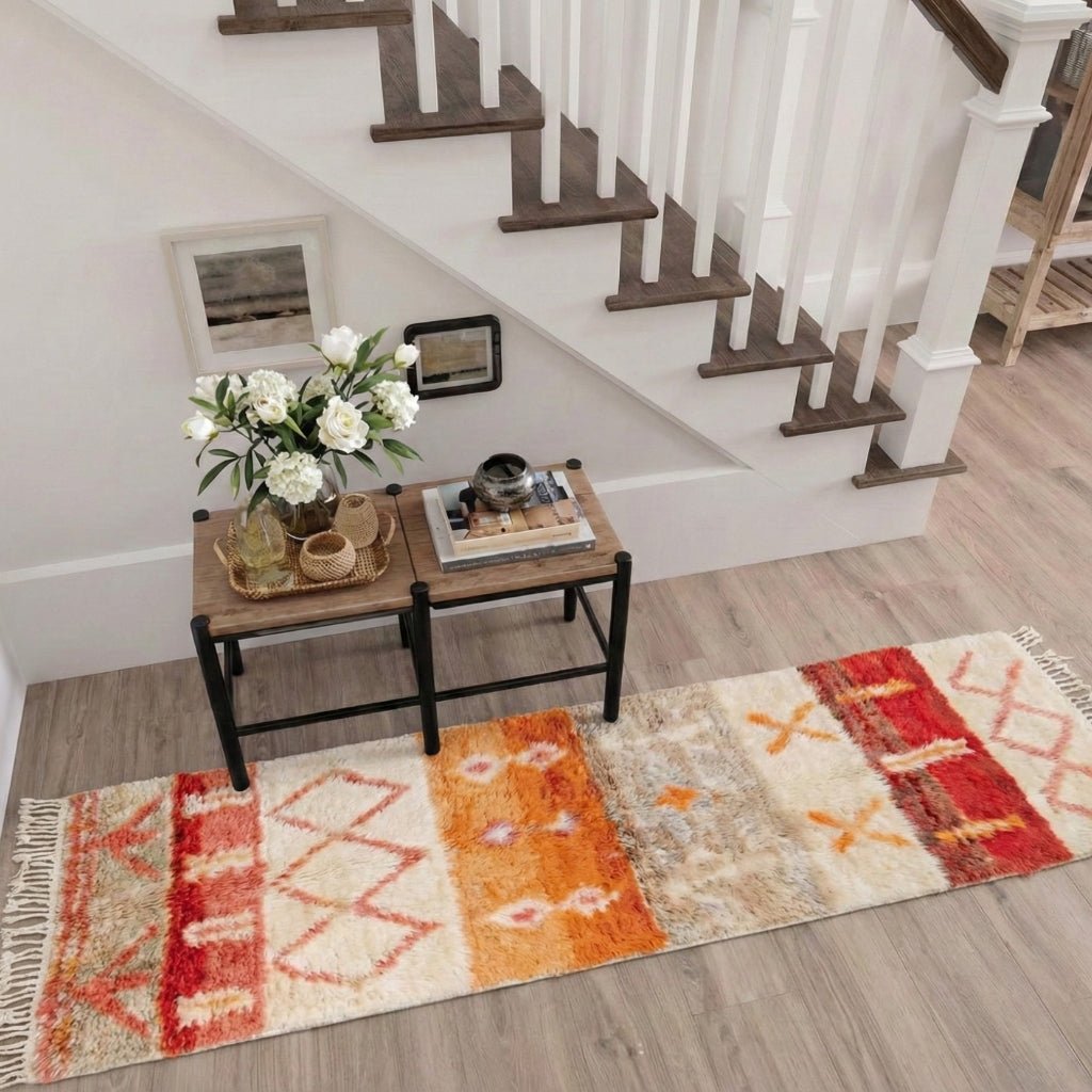 Nassim - Shag Moroccan runner rug - Benisouk