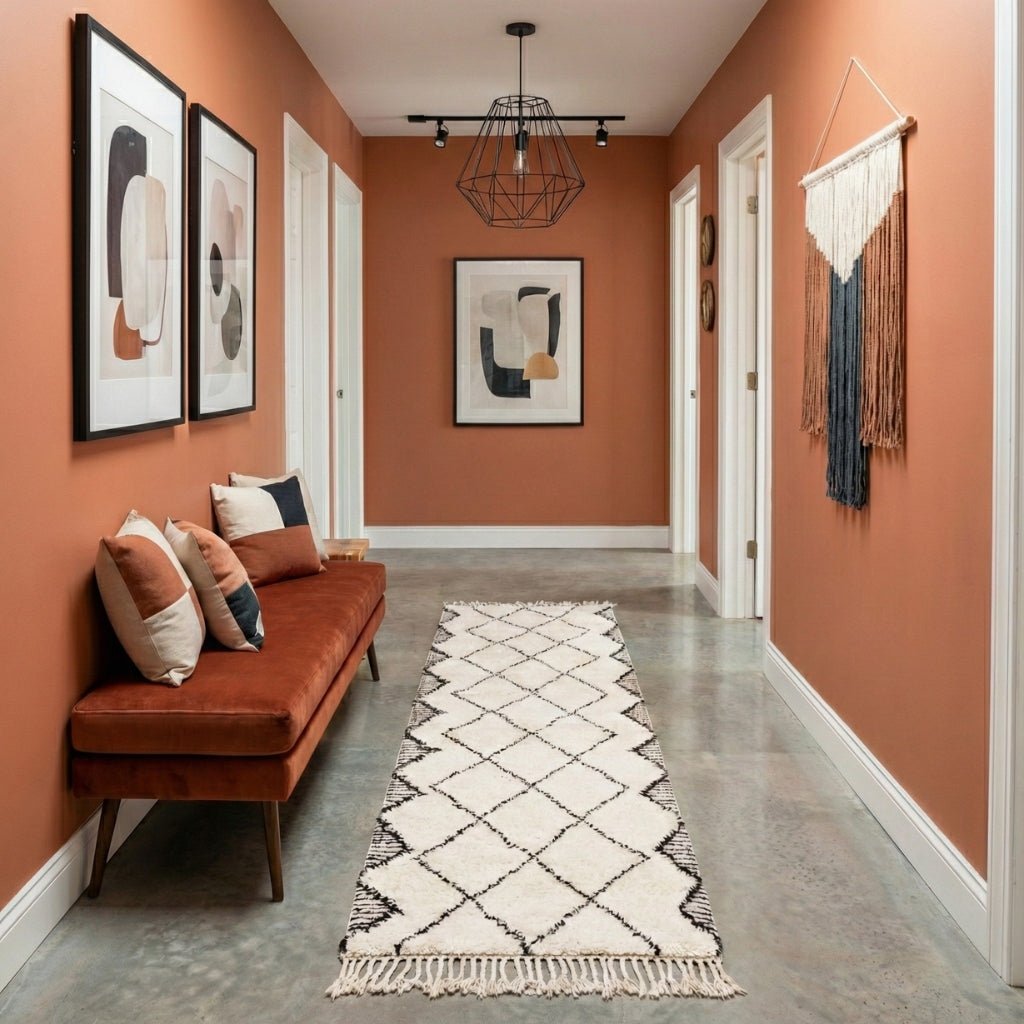 Nidam - Shag Moroccan runner rug - Benisouk