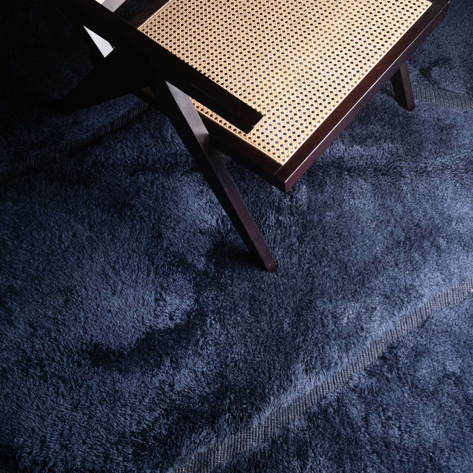 Night Sea - Luxury Shag Moroccan Rug - Benisouk