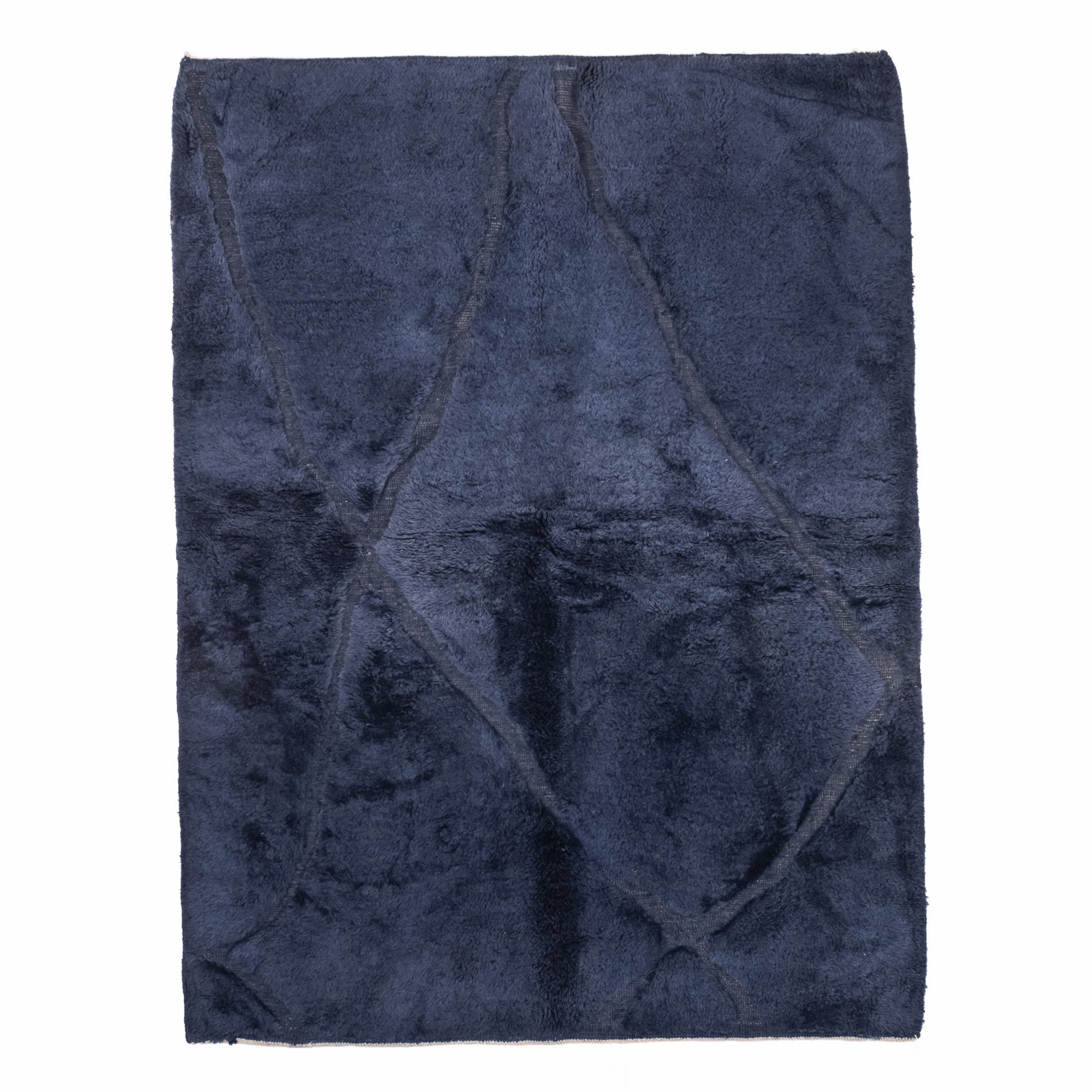 Night Sea - Luxury Shag Moroccan Rug - Benisouk