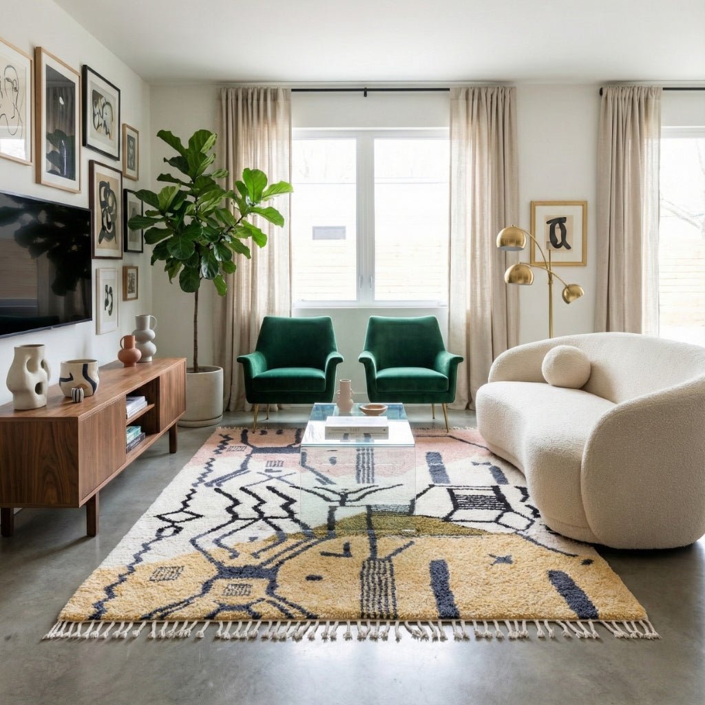 Nihal - Shag Moroccan rug - Benisouk