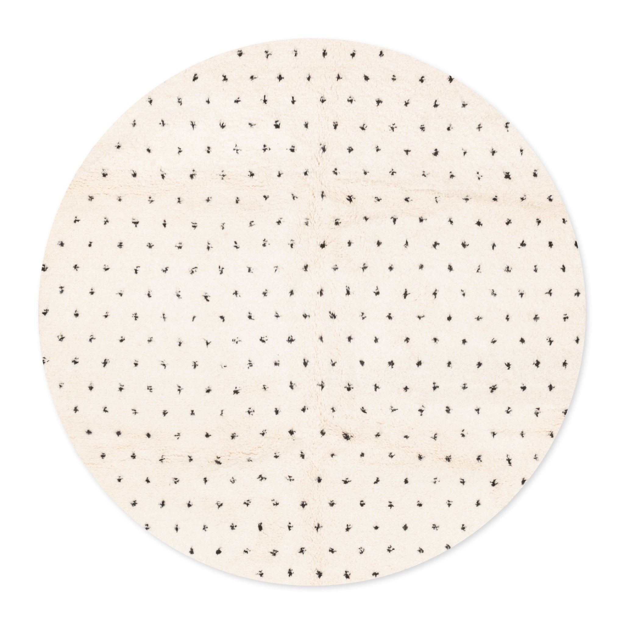Noujoum Round - Shag Moroccan rug - Benisouk