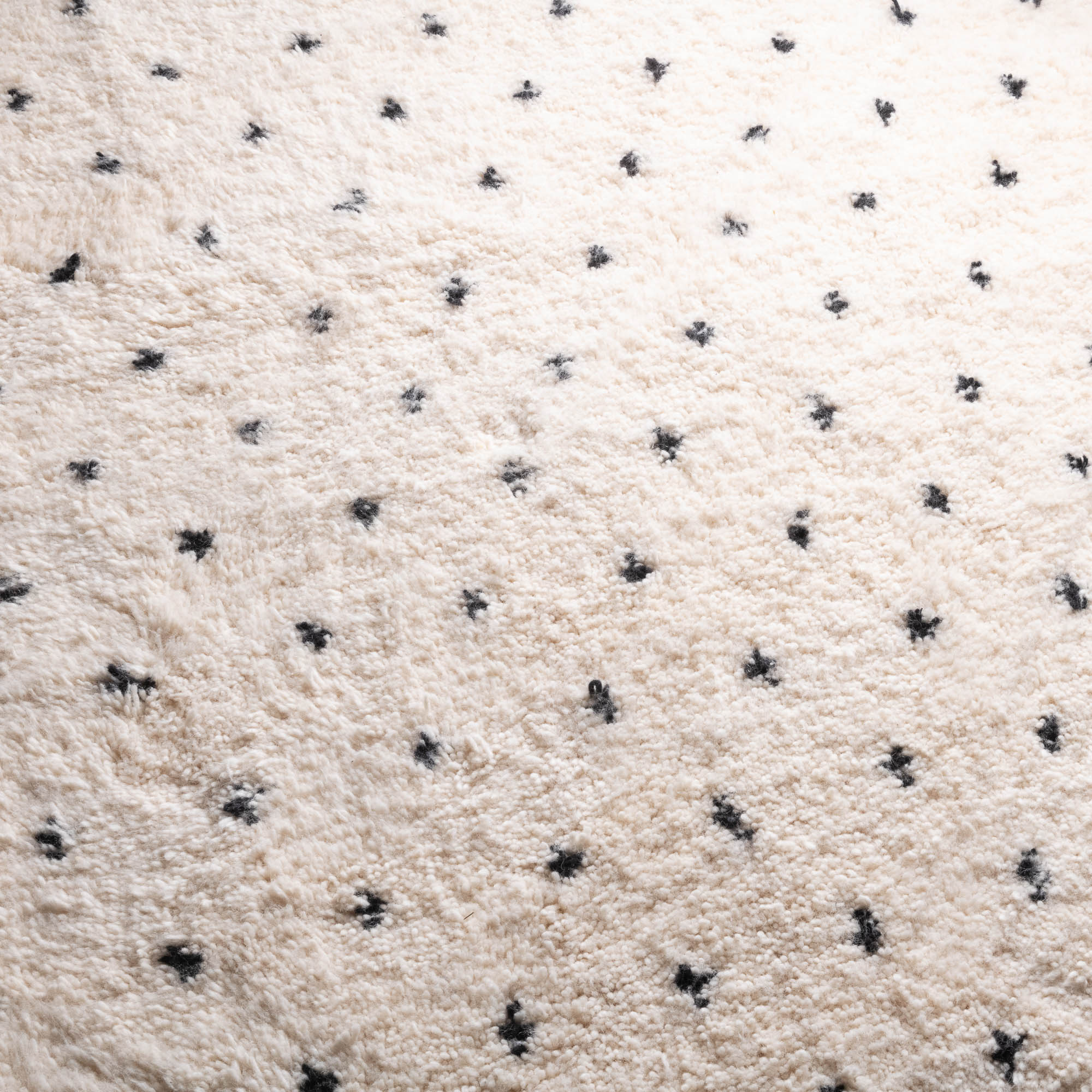 Noujoum Round - Shag Moroccan rug - Benisouk