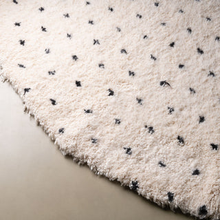 Noujoum Round - Shag Moroccan rug - Benisouk