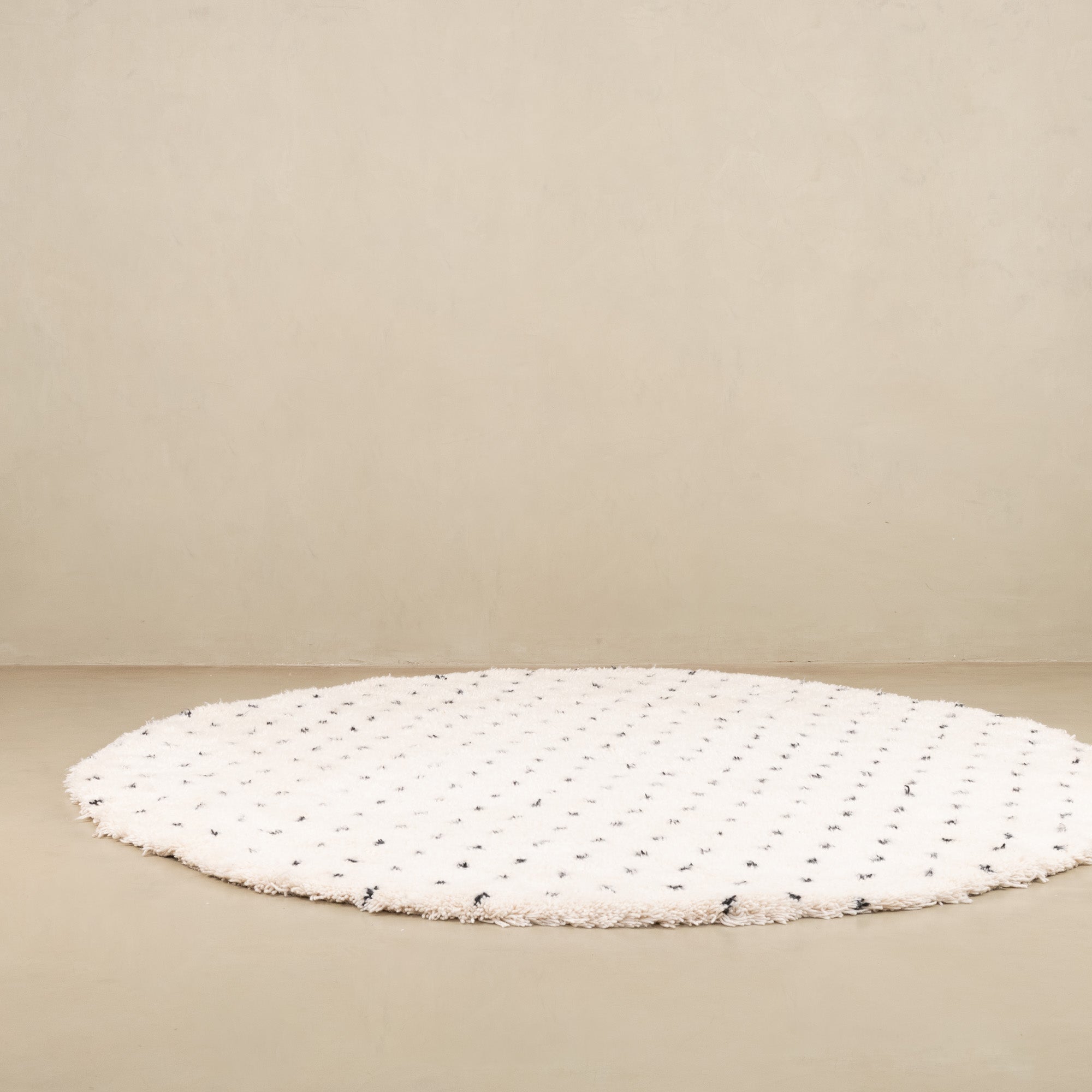 Noujoum Round - Shag Moroccan rug - Benisouk