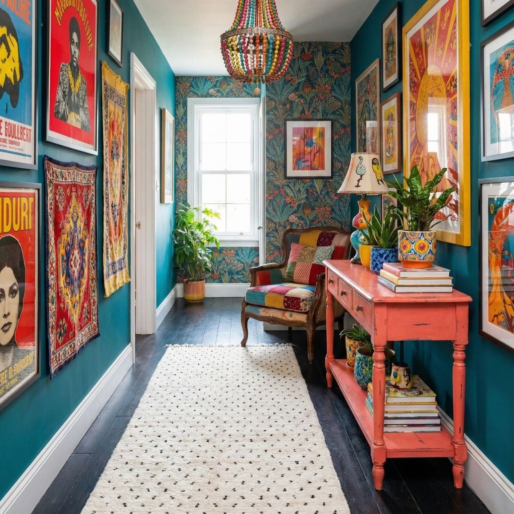 Noujoum - Shag Moroccan runner rug - Benisouk