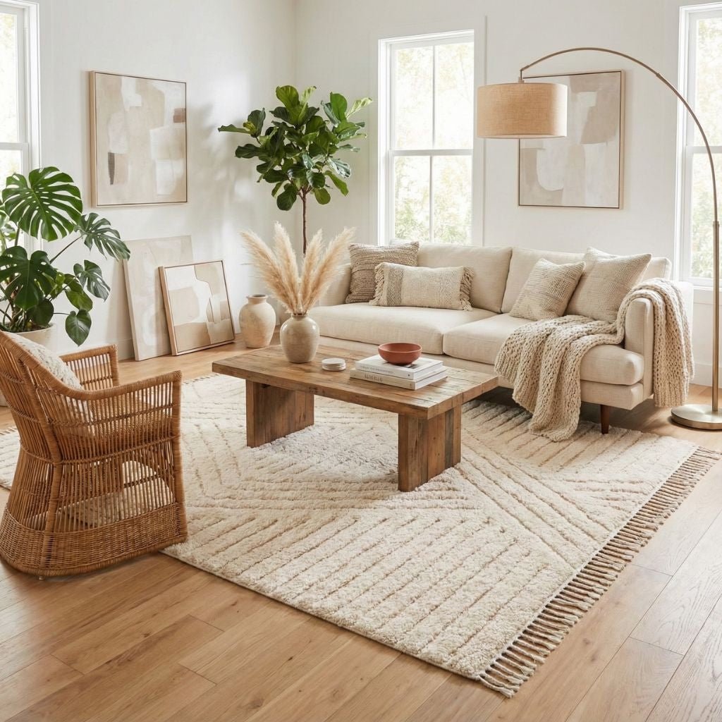 Noura - Shag Moroccan rug - Benisouk