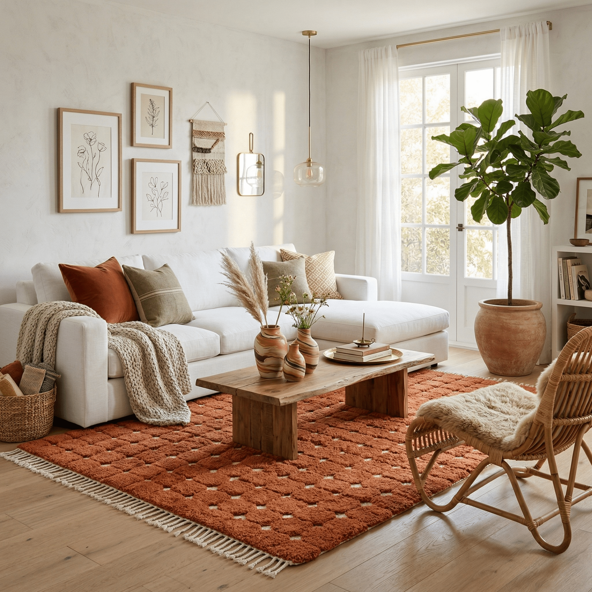 Nouran - Shag Moroccan rug - Benisouk