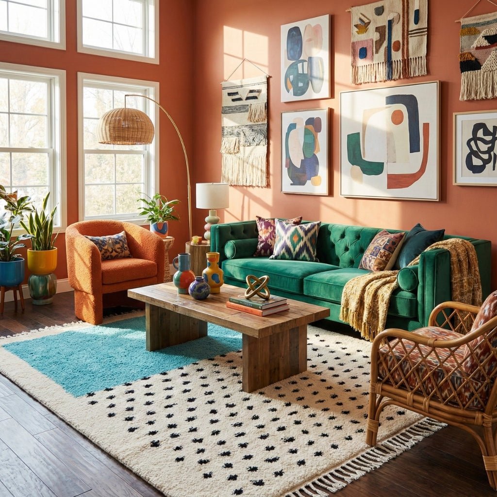 Nouriya Patina - Shag Moroccan rug - Benisouk
