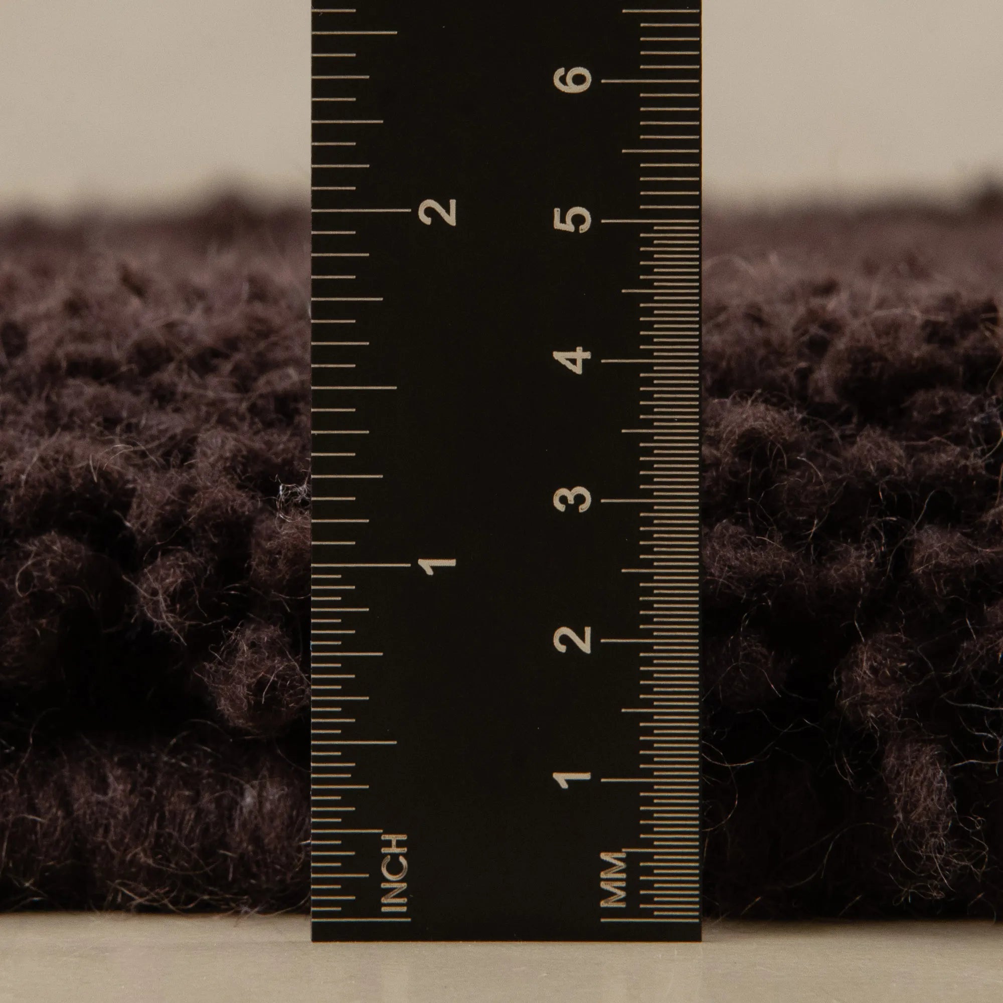 Nowara Chocolate Brown - Shag Moroccan rug - Benisouk