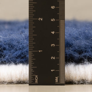 Nowara Navy Blue - Shag Moroccan rug - Benisouk