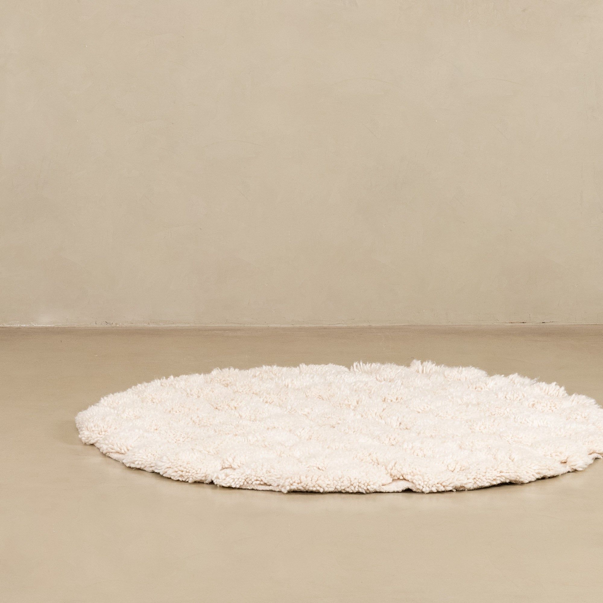 Nowara Round - Shag Moroccan rug - Benisouk