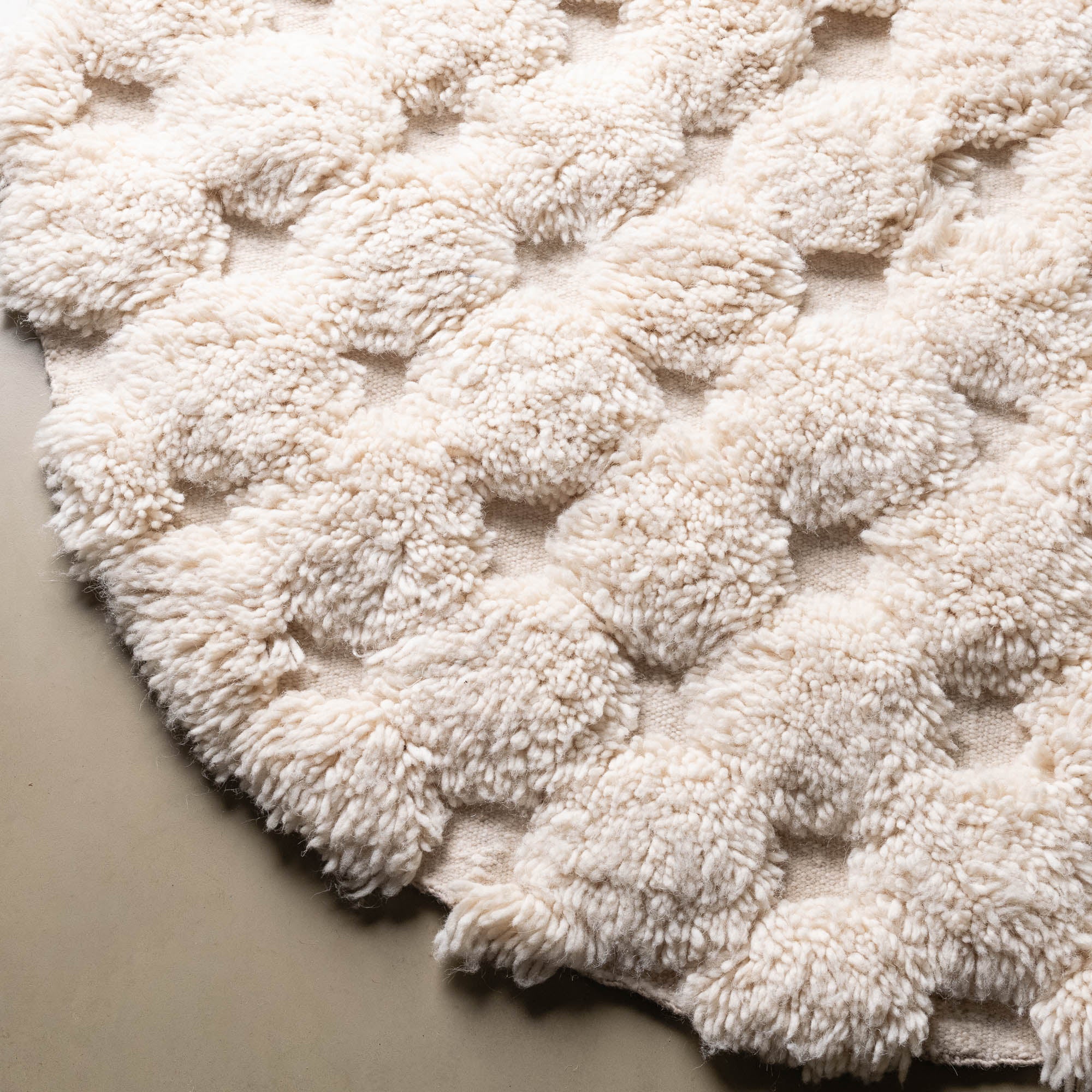 Nowara Round - Shag Moroccan rug - Benisouk